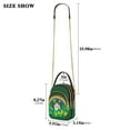 thumbnail image 2 of FORMRS Crossbody Bag for Women Quilted Travel Shoulder Cell Phone Purse with Chain Strap Handbag, Cat Clover Pattern, 2 of 7