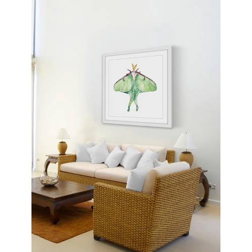 Marmont Hill "Luna Moth" by Rachel Byler Framed Painting Print