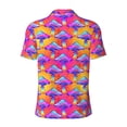 thumbnail image 4 of Rocae Magic Mushrooms for Men's Short Sleeve Polo Shirt, Quick Drying Performance Moisture Wicking Sports Men's Golf Shirt Medium, 4 of 9