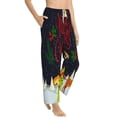 thumbnail image 2 of Xecao Merry Christmas Elk Women's Straight Lounge Pajama Pants: The Epitome of Relaxed Sleepwear, 2 of 9