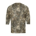 thumbnail image 5 of Lumtrix Mens Camouflage Henley Shirts 3/4 Sleeve Sleeve Camo Sport Summer Beach Casual Fitted Soft T-Shirt Gray L, 5 of 6