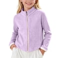 thumbnail image 2 of FAIWAD Boys Girls Warm Fleece Coat Zip up Collar Jacket Kids Soft Cozy Casual Daily Outerwear, 2 of 5