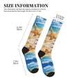 thumbnail image 2 of Lsque Beach Starfish Shell Pattern Sport Compression Socks for Men & Women 15-20 mmHg Knee High Nurse Pregnant Running Medical and Travel Athletic, 2 of 6