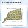 thumbnail image 6 of Kdxio Daisies Flowers Pattern Turban Hat for Women Men Comfortable Adjustable Cleaning Working Cap with Sweatband, 6 of 8