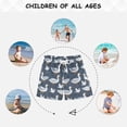 thumbnail image 6 of Geese Bird Pattern Swim Trunks Quick Dry Beach Pool Board Shorts Lightweight Stylish Print Sizes 2T to XL, 6 of 8