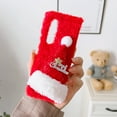thumbnail image 2 of Plush Case for Samsung Galaxy Z Fold 4, Cute 3D Christmas Hat Case Soft Faux Lambswool Cover Fashion Shockproof Cover Cartoon Case Girl Furry Phone Cover for Samsung Galaxy Z Fold 4, Red, 2 of 6
