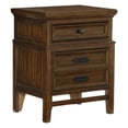 thumbnail image 4 of Zian Four Pc Queen Bedroom Set, Crown Molding, Classic Grains on Cherry Brown Wood, 4 of 5