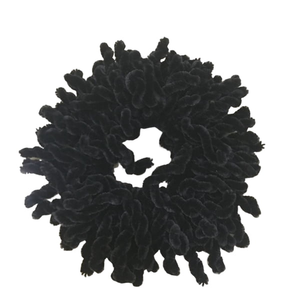 Sonducket Cuerda elástica para el pelo, anillo para el pelo, diadema reutilizable multicolor, aro de felpa duradero lavable, tocado portátil Accesorio para el cabello Negro Sonducket AP012778-01