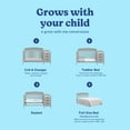 thumbnail image 6 of Graco Benton 4-in-1 Convertible Baby Crib and Changer, Pebble Gray, 6 of 15