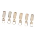thumbnail image 1 of Zipper Pull Tab Clothes Accessories 6Pcs Bags Zipers Metal Substitute Wallets Replacement Diy Zipper Head Zippers, 1 of 8
