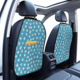 thumbnail image 3 of Naloa Healthy And Ill White Teeth 2Pcs Anti-Kick Back Seat Cover Kick Mat, Car Seat Protector with 3 Storage Pockets, 3 of 8