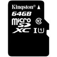 thumbnail image 1 of Tarjeta de memoria flash Kingston SDC10G2/64GB de 64 GB UHS clase 1/clase 10 (adaptador microSDHC a SD incluido), 1 of 3