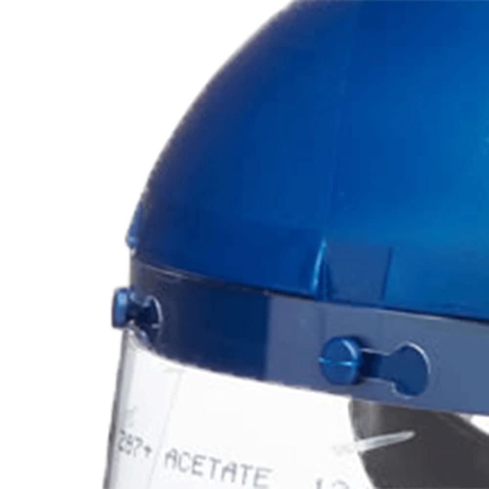 Sellstrom Face Shield - 390 Series - 8" x 12" x .040" Window - Clear - Ratcheting Headgear - Single Crown