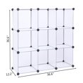 thumbnail image 3 of UBesGoo 9-Cube Storage Organizer, DIY Modular Plastic Storage Cube Bookcase Shelf Display, White, 3 of 7