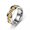 silver gold, variant on Couple Ring Chain Spinner Ring Wedding Party Jewelry Gift Gear Rotating Ring +-silver black-8