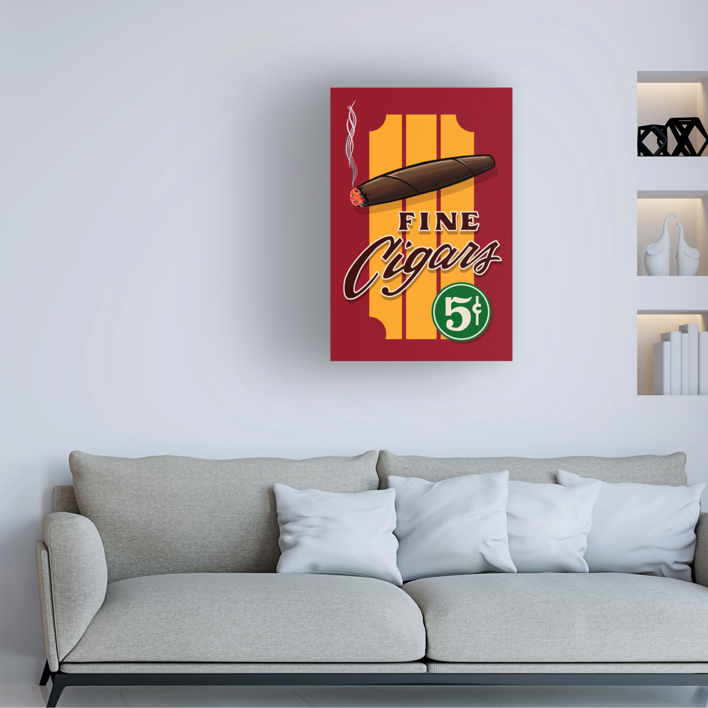 RetroPlanet 'Fine Cigars' Canvas Art