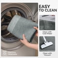 thumbnail image 3 of QiCaiJia Bath Mat, Non Slip Bathroom Rugs, Thin Bath Mat Fits Under Door, Quick Dry Absorbent Washable Bathroom Mat with Rubber Backing, Gray 16"x24", 3 of 8