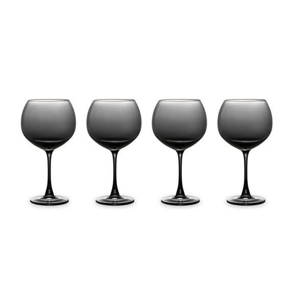 Thyme & Table 21 fl oz Smoke Iridescent Sphere Stemmed Wine Glasses, Set of 4
