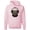 Light Pink, variant on Bull Dog, Spiked Collar, and Headphones Animal Lover Graphic Hoodie Sweatshirt