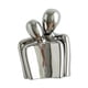 thumbnail image 3 of Estatua abstracta de pareja abrazándose, figura de cerámica, colección única de arte de recuerdo Plata, 3 of 9
