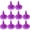 Purple, variant on Hsqqdc 10 Piece Small Felt Witch Hats, Mini Party Craft Decor for Table, Black, 8x8 cm, 10 Pieces