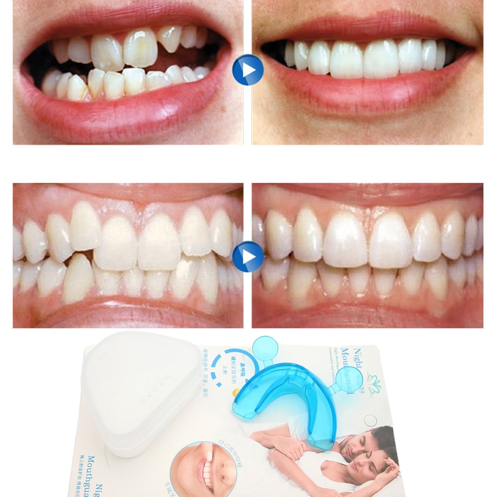  Night Sleep Mouthguard Sport Athletic Teeth Guard for Teeth Grinding Clenching Bruxism Whitening Tray for Kids Adults