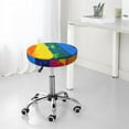thumbnail image 7 of Naloa Rainbow Colored Round Bar Stool Cushion Cover 12-14 inch, Fits Kitchen, Office, Restaurant Chairs - 14 inch, 7 of 7