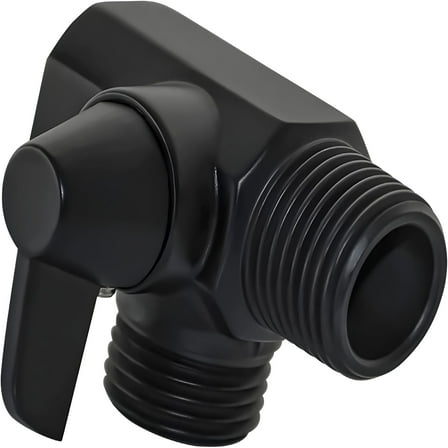 HIBIBUD 2 Way Shower Arm Diverter Valve for Hand Held Showerhead,Matte Black
