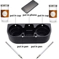 thumbnail image 2 of Portavasos Universal para coche, portavasos para coche, portavasos doble para coche, portavasos multifuncional para coche, accesorios para asiento de coche, portavasos para coche, 2 of 5
