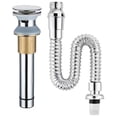 thumbnail image 1 of Desagüe del lavabo del fregadero Escurridor universal para fregadero de recipiente con para lavabo de 37-55 mm, alcantarillado de cocina, tubería de galvanoplastia, lavabos Magideal Desagüe del lavabo del fregadero, 1 of 7