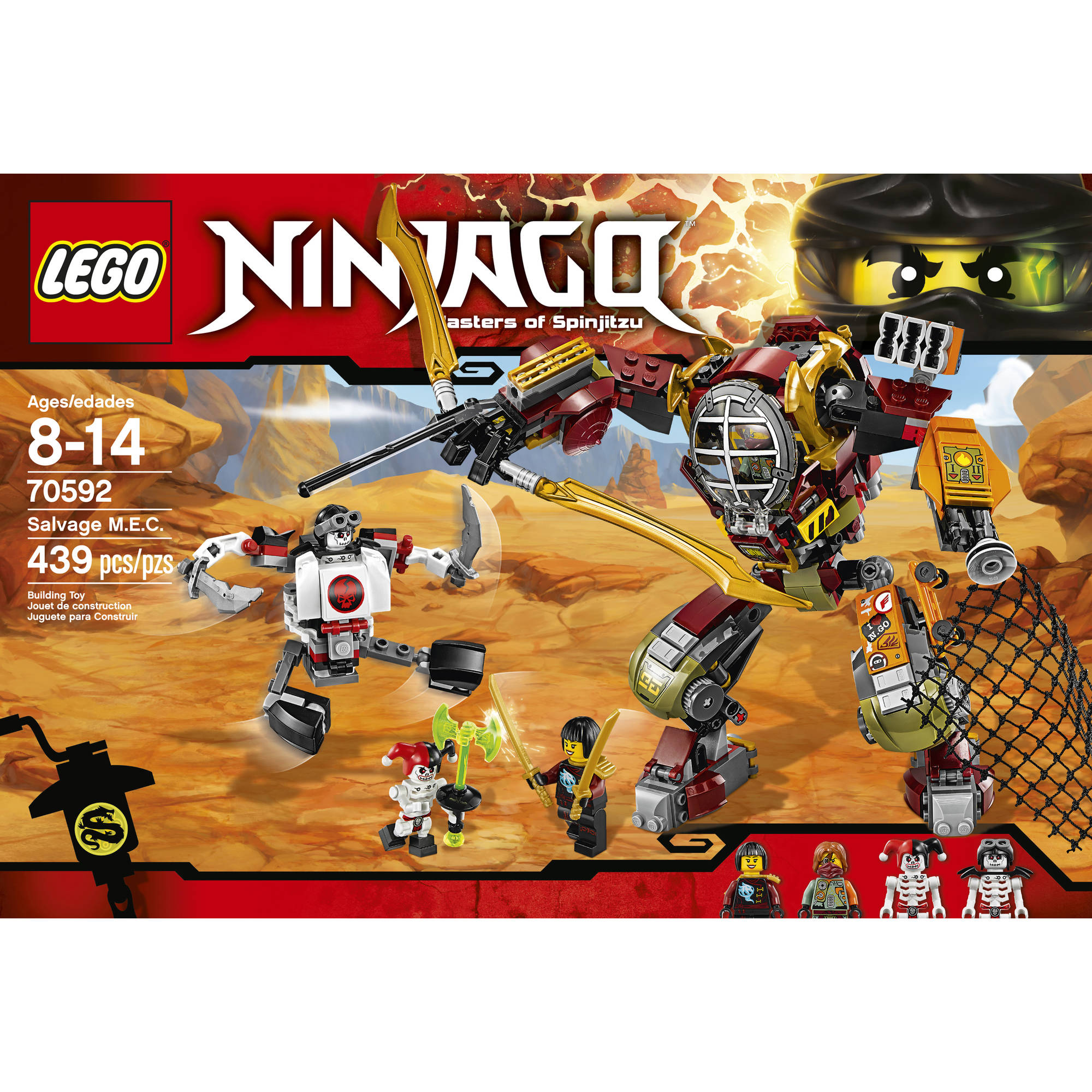 LEGO NINJAGO MASTERS OF SPINJITZU SALVAGE M.E.C. 439 PCS | eBay