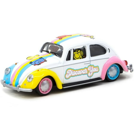 Volkswagen Beetle Low Rider "Mr. Men Little Miss" "Collaboration Model" 1/64 Diecast Model Car by Schuco & Tarmac Works