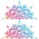 thumbnail image 1 of Mandala Wall Decal Stickers 2pcs Durable Self Adhesive Bohemian Design for Home Decoration Easy Installation Versatile for Walls Doors Furniture, 1 of 4