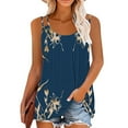 thumbnail image 2 of Womens Summer Tops Dressy V Neck Extra Long 100% Cotton Tank Tops For Women Plus Size Women Tunic Tops For Leggings Dressy T Shirts For Women Graphic Y2K, 2 of 6