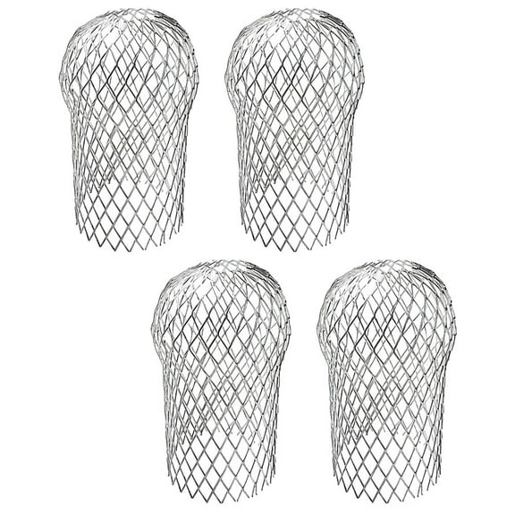 4pcs Metal Mesh Gutter Guard for Garden Yard with Cover