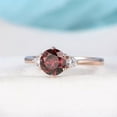 thumbnail image 3 of Natural garnet ring, gemstone ring, Sterling Silver Natural Garnet Ring, Girlfriend Wife Cut, January Birthstone, 14K Garnet Ring, Gold Ring, 3 of 5
