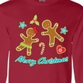 thumbnail image 4 of Inktastic Merry Christmas with Gingerbread Cookies Long Sleeve T-Shirt, 4 of 5