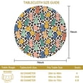 thumbnail image 3 of Easter and Leopard White Pattern Round Tablecloth 60", Wrinkle-Resistant Wipeable Cover for Kitchen, Dining, Picnic & Patio, 3 of 6