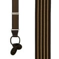 thumbnail image 2 of Suspender Store Pinstripe Pattern Suspenders - 1.25-Inch Wide Elastic - Y-Back - Button - 4 Colors, 2 of 4