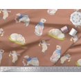 thumbnail image 2 of Soimoi Cotton Duck Fabric Cycle,Rabbit & Bear Kids Decor Fabric Printed Yard 42 Inch Wide, 2 of 2