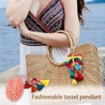 thumbnail image 4 of Colorful Tassel Bag Charm for Women,Layered Tassel Keychain Keyring Purse Handbag Decor Pendant, 4 of 5