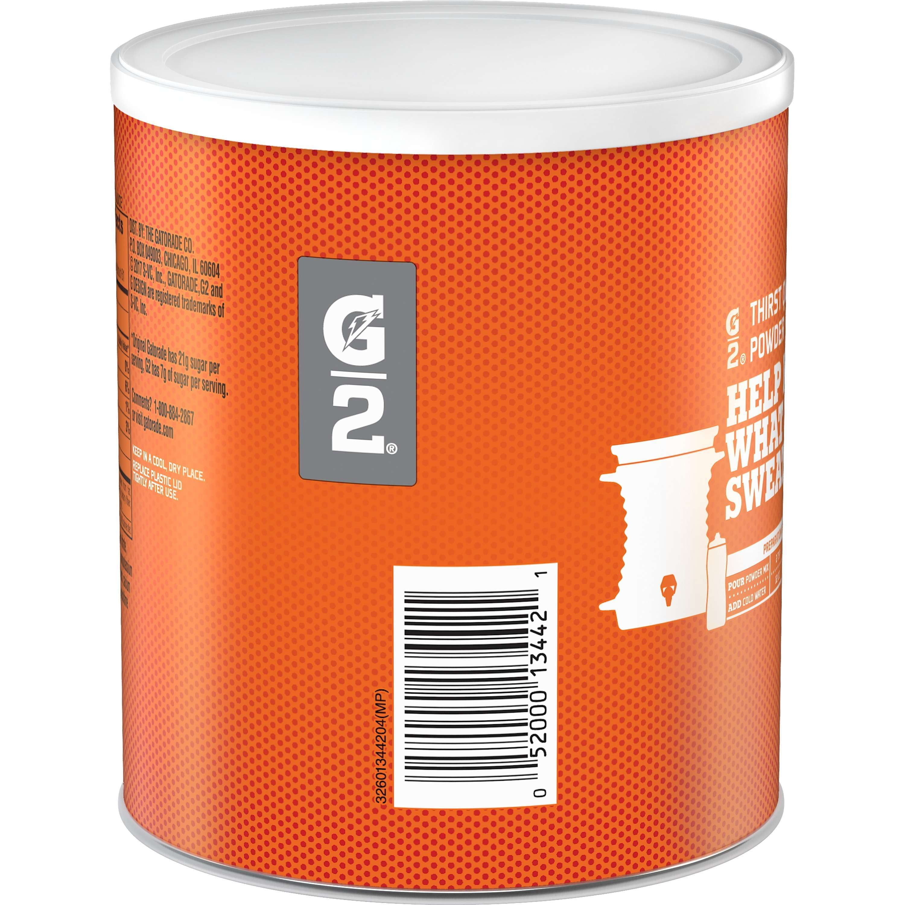 (3 pack) Gatorade G2 Low Sugar Fruit Punch Sports Drink Mix Powder, 19.4 oz Canister