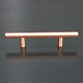 thumbnail image 3 of Hamilton Bowes Satin Copper Cabinet Hardware Euro Style Bar Handle Pull - 3" Hole Centers, 5-3/4"" Overall Length, 3 of 4