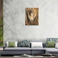 thumbnail image 6 of HFDF Lion of Judah Lamb of God Jesus Christ Canvas Wall Art Religious Jesus Christ Spiritual Wall Décor spirational Farmhouse Vtage Artwork for Livg Room Bedroom Ready to Hang es 11x14inch Framed, 6 of 6