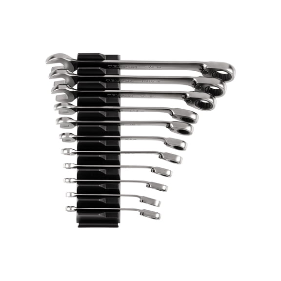 TEKTON Reversible 12-Point Ratcheting Combination Wrench Set with Modular Organizers, 11-Piece (1/4-3/4 in.) | WRC94300