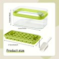 ZNGYXN 2Pack BPAFree Ice Cube Tray Set with LeakProof Lid & Bin 64