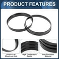 thumbnail image 5 of Unique Bargains Car Wheel Hub Centric Rings Black Polycarbonate Wheels Center Shaft Shock Absorbing Hubrings 4 Pcs OD 71.6mm to ID 70.1mm, 5 of 7