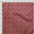 thumbnail image 3 of oneOone Cotton Jersey Red Fabric Leaves & Floral Artistic Sewing Fabric By The Yard Printed Diy Clothing Sewing Supplies 58 Inch Wide, 3 of 4