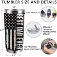 thumbnail image 2 of Best Dad Ever Insulated Vacuum Tumbler with Lid, Father''s Day Gifts for Dad Papa Grandpa, Mechanic Toolbox American Flag Funny Stainless Steel Double Wall Cup, 20 oz Travel Detachable Straw Mug, 2 of 6