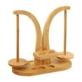 thumbnail image 4 of Rongfmy Yarn Holder Knitting Tools Practical Wooden Vertical Desktop Yarn Ball Stand Bamboo Color, 4 of 9